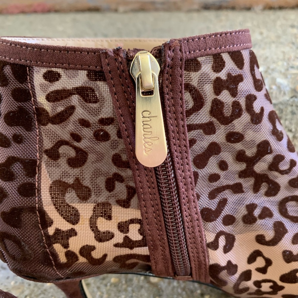 Charles By Charles David Leopard High Heel Booties - Picture 4 of 6